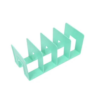 High School Students Book Stand Modern Design Resin Desktop Book Holder Four Separates Bookend Desk Book Storage