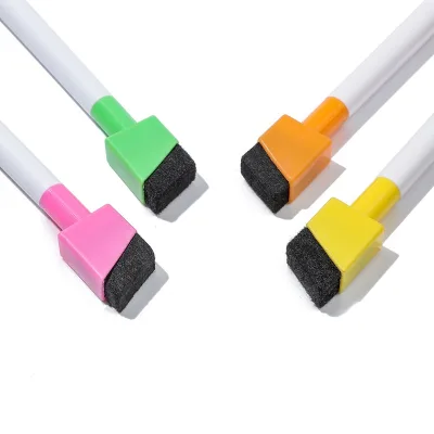 Factory Production Erasable Whiteboard Marker Skew-head Water-based Dry Eraser Pen With Magnetic Erasable Colored Markers