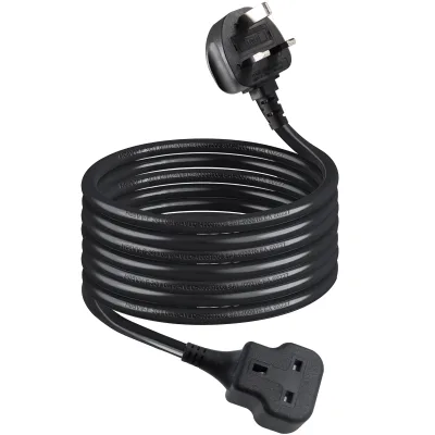 3 Pin 13A 250V Ac Extension Cable Rice Cooker Retractable Bsi Approved Uk Power Cord