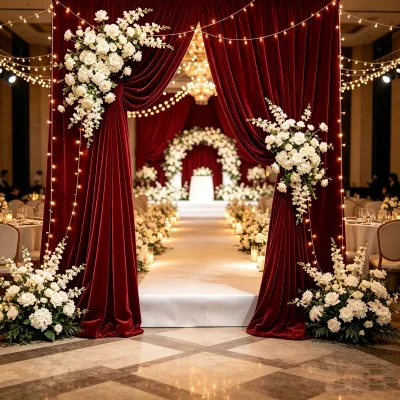 High Quality Luxury Thick Velvet Multi-color Velvet Drape Backdrop Fabric for Wedding Backdrop, Festival Decoration, Wedding