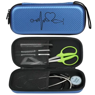 Factory Direct Sales Customizable EVA Hard Shell Portable Nurse Stethoscope Storage Box Medical Stethoscope Storage Box