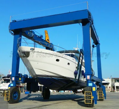 High Capacity Mobile Boat Hoist for Commercial and Industrial Applications