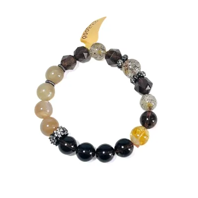 natural gemstone wealth-attracting health-promotion crystal lucky feng shui bracelet