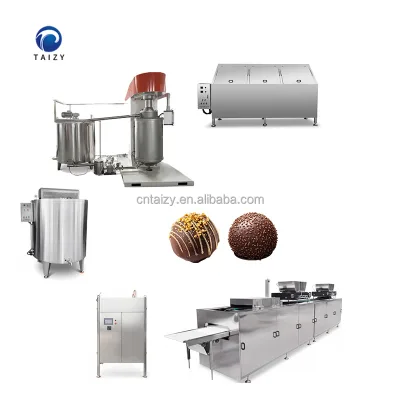 Fully Automatic Belt Type Donut Chocolate Biscuit Glaze Coating Enrobing Line Chocolate Wafer Making Machine