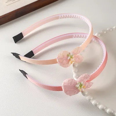 Sweet Little Rabbit Embroidered Girls Hair Accessory Children's Anti-Slip Cloth Headband