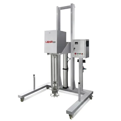 Original Mobile Lifting High Shear Homogenizer Dispersing Machine SUS304 Stainless Steel Dispersion Mixer for Cosmetic
