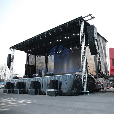 Mobile Stage Semi Trailer With Lighting Sound Equipment Semi Trailer Mobile Stage