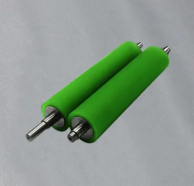 High Precision PU Coated Rubber Roller for Automatic Packaging Machinery / Wear-Resistant Industrial Roller
