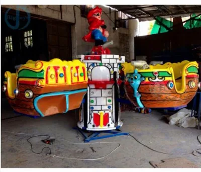 Game Equipment Kiddie Rides Kids Amusement Rides 4 Seats Mini Pirate Ship