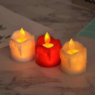 Decorative Candles Swing Wick Electric Candle Led Tealight Candle with Yellow Light Flickering