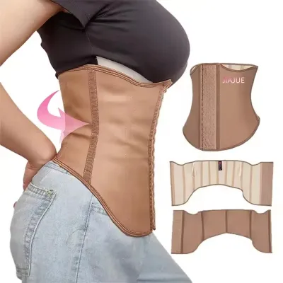 Custom Logo Latex Waist Trainer Shaper Shapewear Body Shaper Colombian Girdle Short Torso Waist Trainer for Women