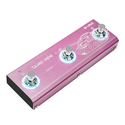 Pink Guitar Effect Pedal Professional Multi Functional Electric Guitar/Bass Effect Pedal Small Size