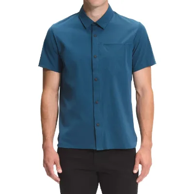 Men Casual Fishing Shirt Button Down Shirts Nylon Spandex 4-way Stretch Fabric Fishing Shirt With UV Protection