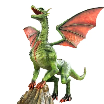 Realistic Lifelike Flying Dragon Dragon Statues Theme Park Kindergarten Sports Park