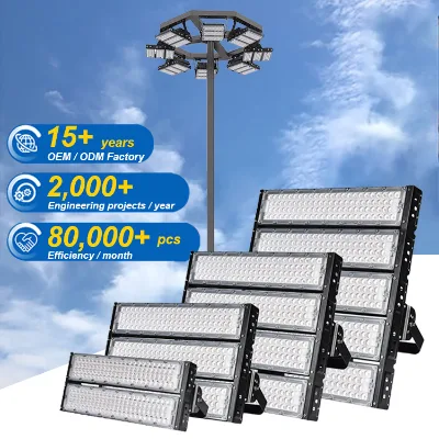 25m Galvanized High Mast Flood Lighting Poles 10m 18 Meter 20m 22m High Mast Lighting Pole Tower