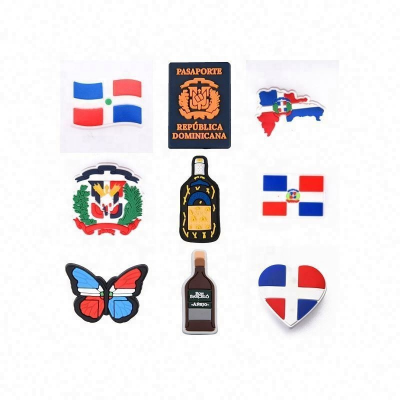 Dominican Shoe Charms for Clogs Ornaments Backpack Dominica Shoe Charms Buckle Decoration Shoe Charms