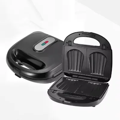 850W Double-Sided Heating Non-Stick Cooking Surface Mini Electric Waffle Maker with Round Pattern for Home Use