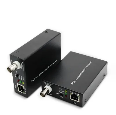 OEM/ODM Ethernet Cable Conversion Standard POE Network Transmission 500 Meters POE Coaxial Transmission Extender for CCTV System