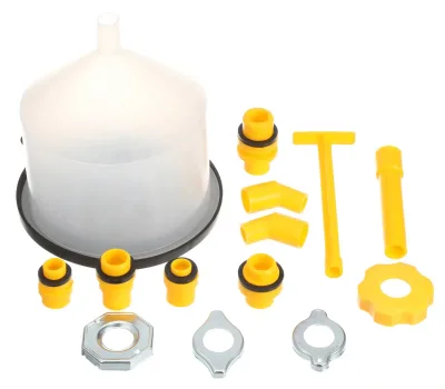 15 Pcs Universal Spill Proof Radiator Coolant Filling Funnel Kit No-Spill Coolant Funnel Kit
