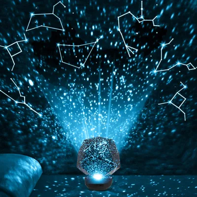 New Fun Star Projector Romantic Fantasy Rotating Constellation Projector Shake Sky Stars Night Light
