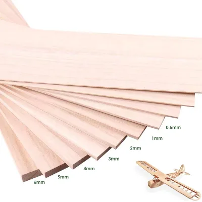 Factory Direct Legno Balsa Wood Bois De Balsa Salvavidas 1000mm Balsa Wood Sheets for Radio Control Toys