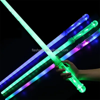 Led Light up Sword Summer Kid's Toys Flashing Glowing Space Sword Toy