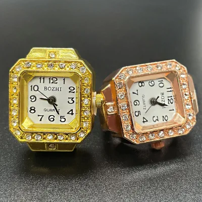 Ladies Fashion Watches Accessories Personalized Women Quartz Watch Finger Ring for Couple