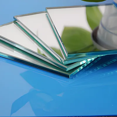 High Definition Aluminum Mirror Glass Sheet Decorative Wall Mounted Reflective Panel for Home Bathroom Display