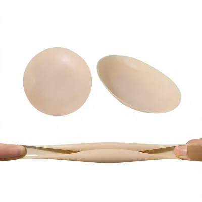 New Black-tech Liquid Glue-free Extra-sticky Silicone Breast Petals Circle Breast Stickers for Women Invisible Seamless