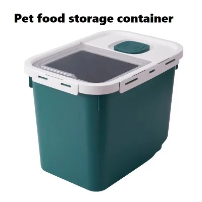 Pet Food Storage Container Large Sealed Moisture Proof Dog Cat Food Bucket Double Sealing Ring Grain Box Bin Wholesale B2B