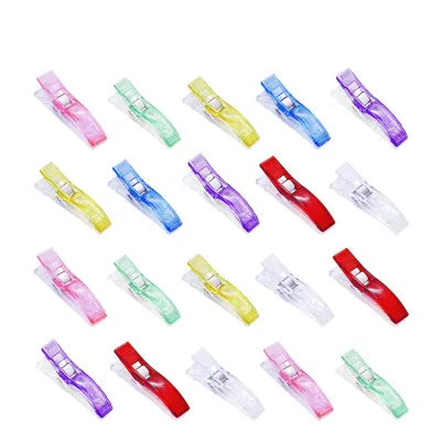 20pcs/Bag High Quality Mixed Colors Clips Fabric Sewing Clips Multipurpose Clips