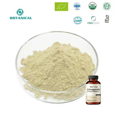 Pure Natural Ashwagandha Extract Standardized Organic Ashwagandha Capsules for Nutrition Supplement