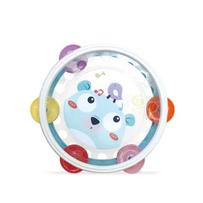 Direct Sale From Manufacturer Little Monkey Cartoon Safety Hand Drum for Early Education ABS Tambourine Toy