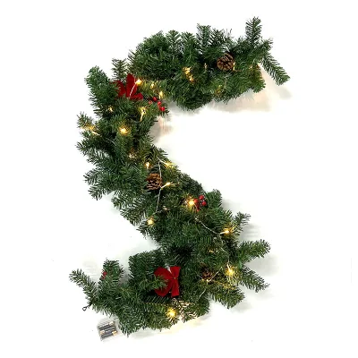 Wholesale 1.8M Pvc Green Christmas Cane Led Luminous Cane 180 Branch Christmas Decoration Christmas Wreath Garland