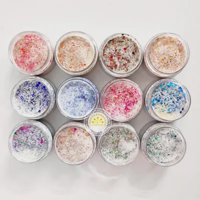 Wholesale Mixed Chunky Body Glitter Powder Nail Holographic Mix Bright Colors Bulk Glitter for Chameleon