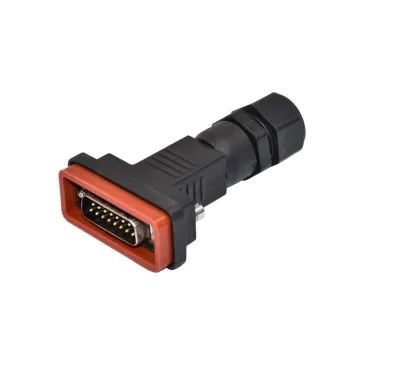 Waterproof D-sub Connector Assembly Male Ip67 Db9 Db15 Connector with Wire