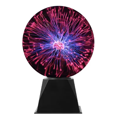 8Inch Plasma Globe Light,Electric Magic Orb with Color Changing Lightning-Cool Desk Decor for Gaming Room,Kids Room,Sci-Fi Decor