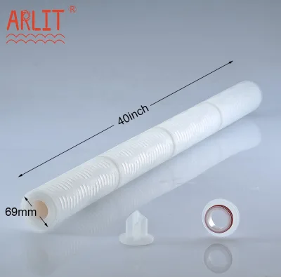 40 Inch 0.22 Micron PP Micropore Filter Cartridge with DOE 222 226 for Water Filter Purifier System Industrial Equipment