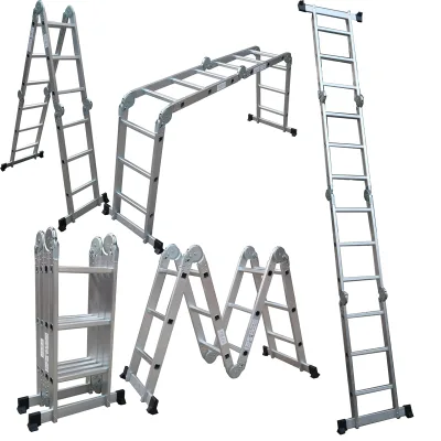 EN131 Aluminum 3-section Combinationextension Ladder Attic