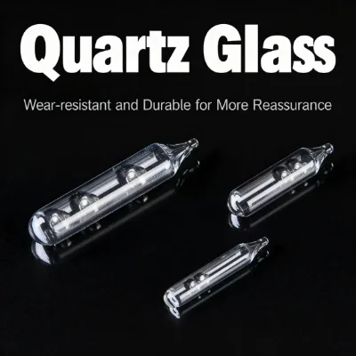 Glass Rattles for Lures 3mmx10mm Sound Attractor Tubes for Soft Baits Glass Sound Beads Fit for All Kinds of Soft Lures
