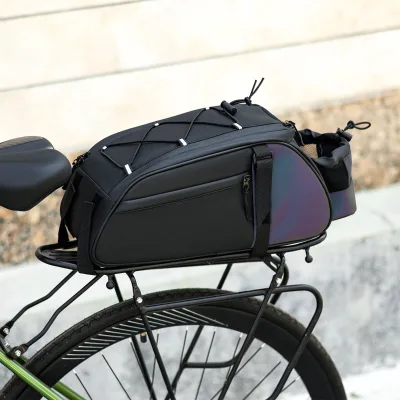 Factory Custom Waterproof Large Capacity Reflective Cycling Cargo Trunk Carrier Bag Bicycle Pannier Bag Mountain Ebike Rear Bag