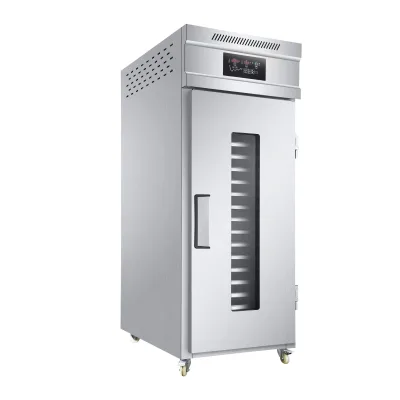 Commercial 18 Trays Dough Retarder Proofer Refrigerated Fermentation Cabinet Stainless Steel Bakery Cold Proofing Box