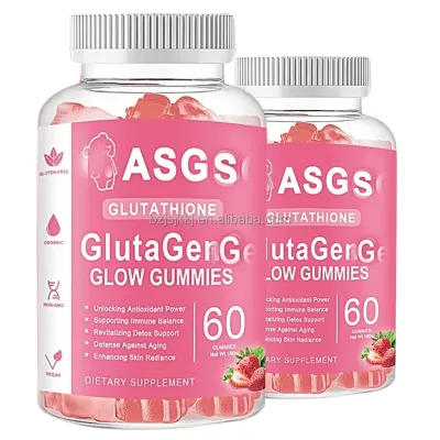 Dietary Supplement Hot Selling Best Organic Beauty Skin Hair Nail Gummy Gluta Gen Glow Gummies