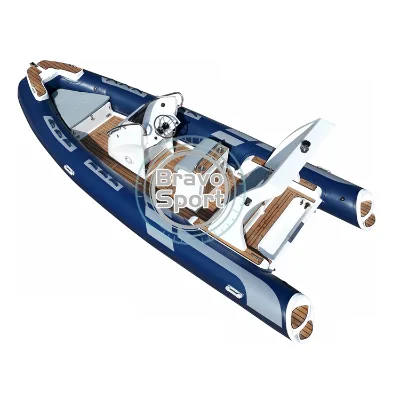 Hot Sale Fiberglass 20ft Fishing Inflatable Rowing Boat with 115HP Engine River Lake Outdoors