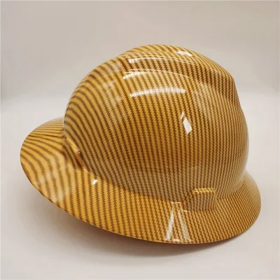 Carbon Fiber Wide-Brimmed Multi-Color V-Shaped Anti-Shock Safety Helmet