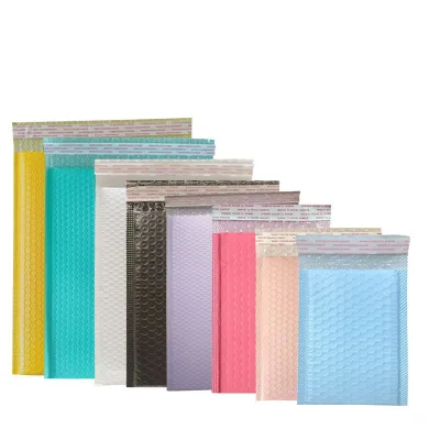 Promotional Bubble Envelopes Self Adhesive Matte Red Color Printed Bubble EnvelopPadded Mailers