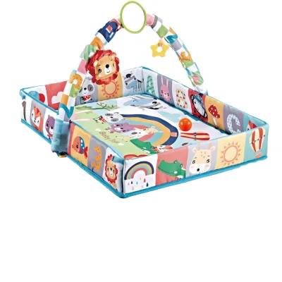 3 in 1 Baby Fitness Mat Playmat Baby Game Mat Baby Activity Gym Newborn with Ocean Ball Music