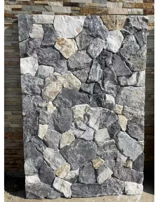 CARIA HOME Natural Slate Cladding Stones 10-20mm Thick Water Resistant & Durable for Villa Exterior Walls