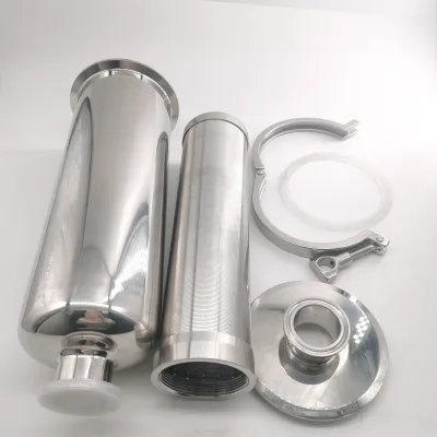 Stainless Steel 304/316 Inline Strainer Tri Clamp Filter Sanitary Inox Pipe Housing with Polishing Surface Treatment
