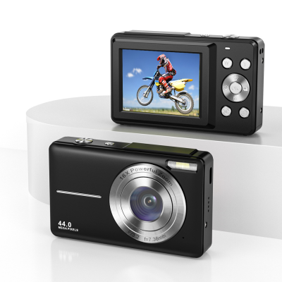Professional 44MP 2.7K HD Digital Camera for Outdoor & Home 16X Zoom with SD Card for Small Video & Photo Photography